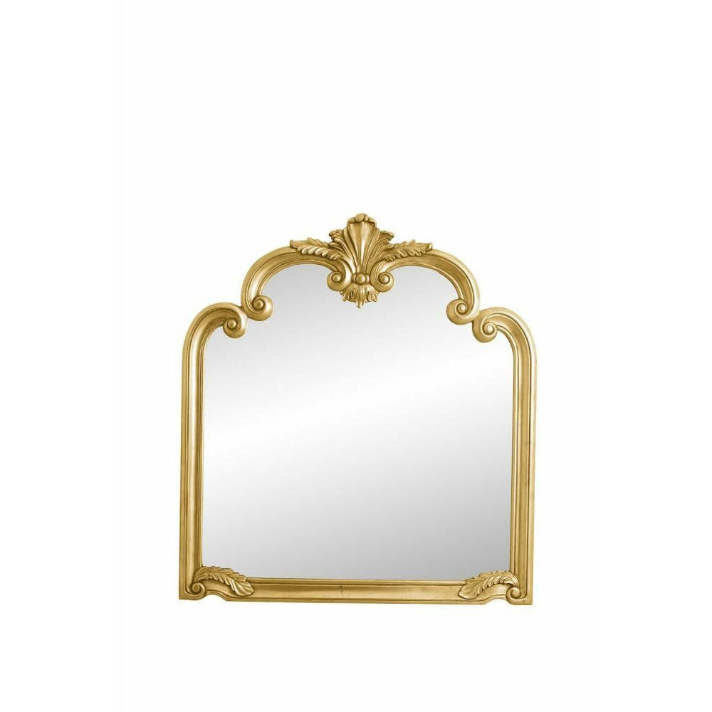 Nordal ANGEL mirror in antique look - 115x104 cm - gold
