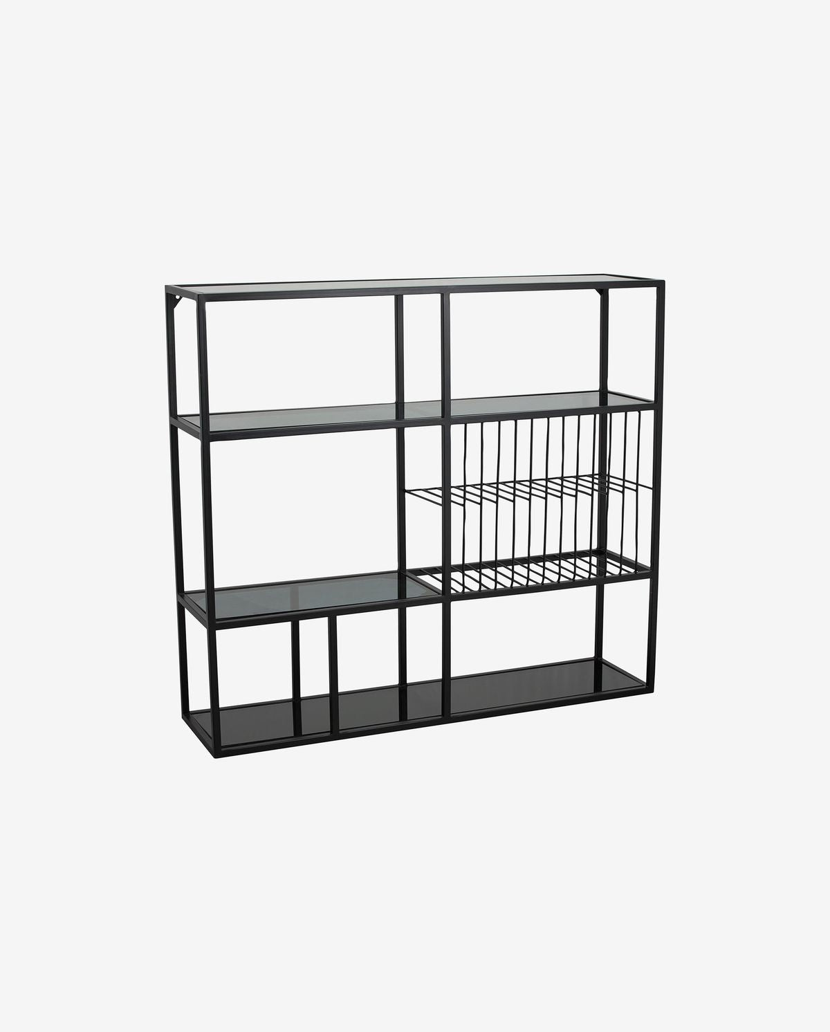 RUR Kitchen shelf in iron - 100x90 cm - black