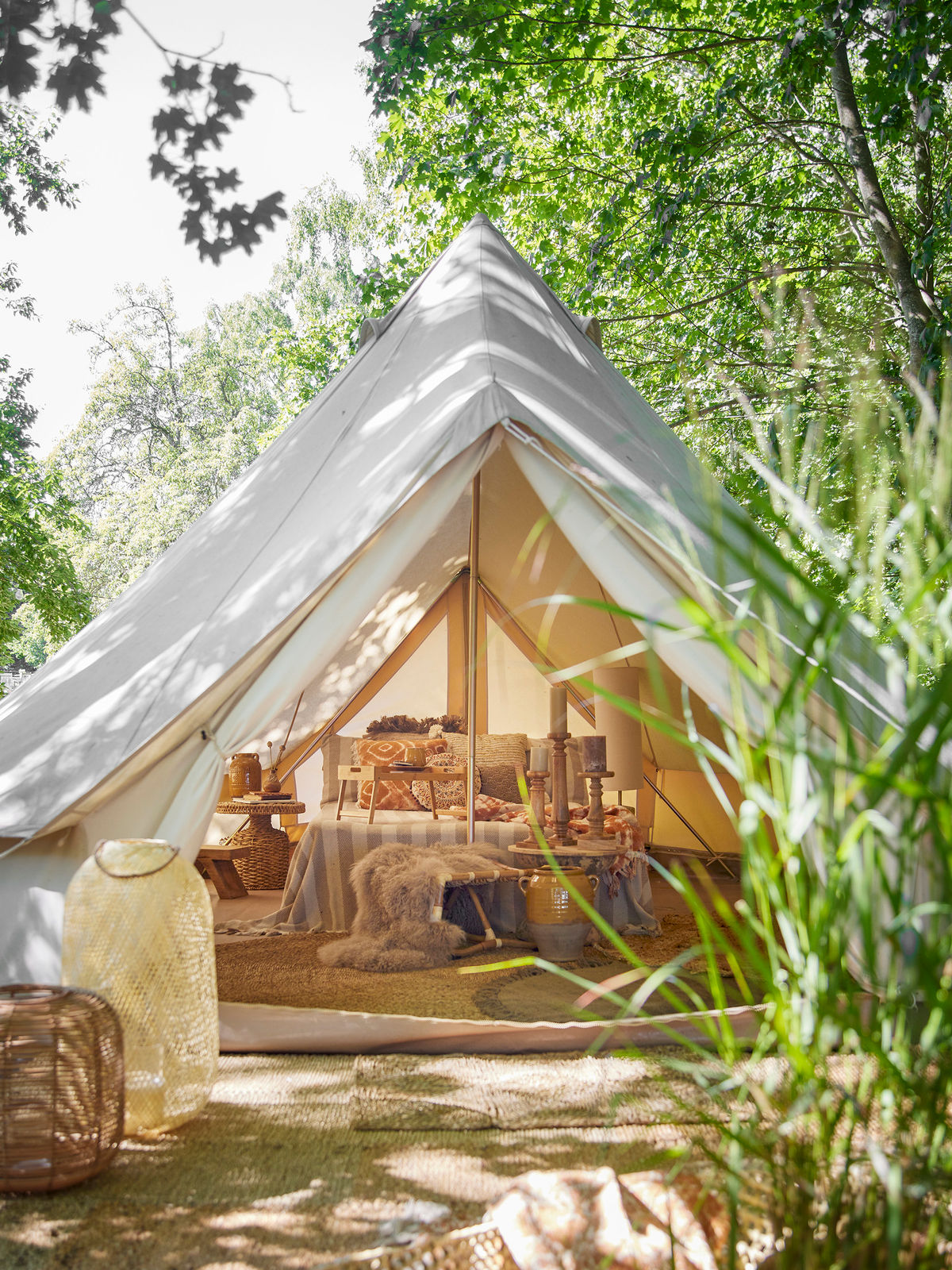 Bloomingville Aden Bakke Table, Nature, Bamboo