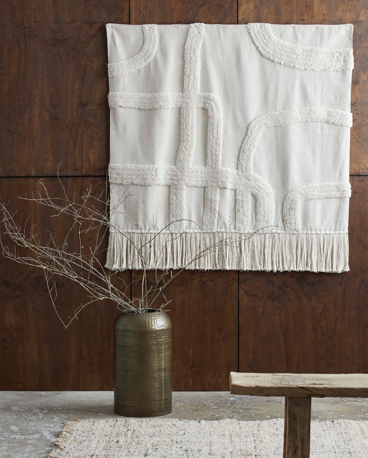 Itri wall blanket - raw white
