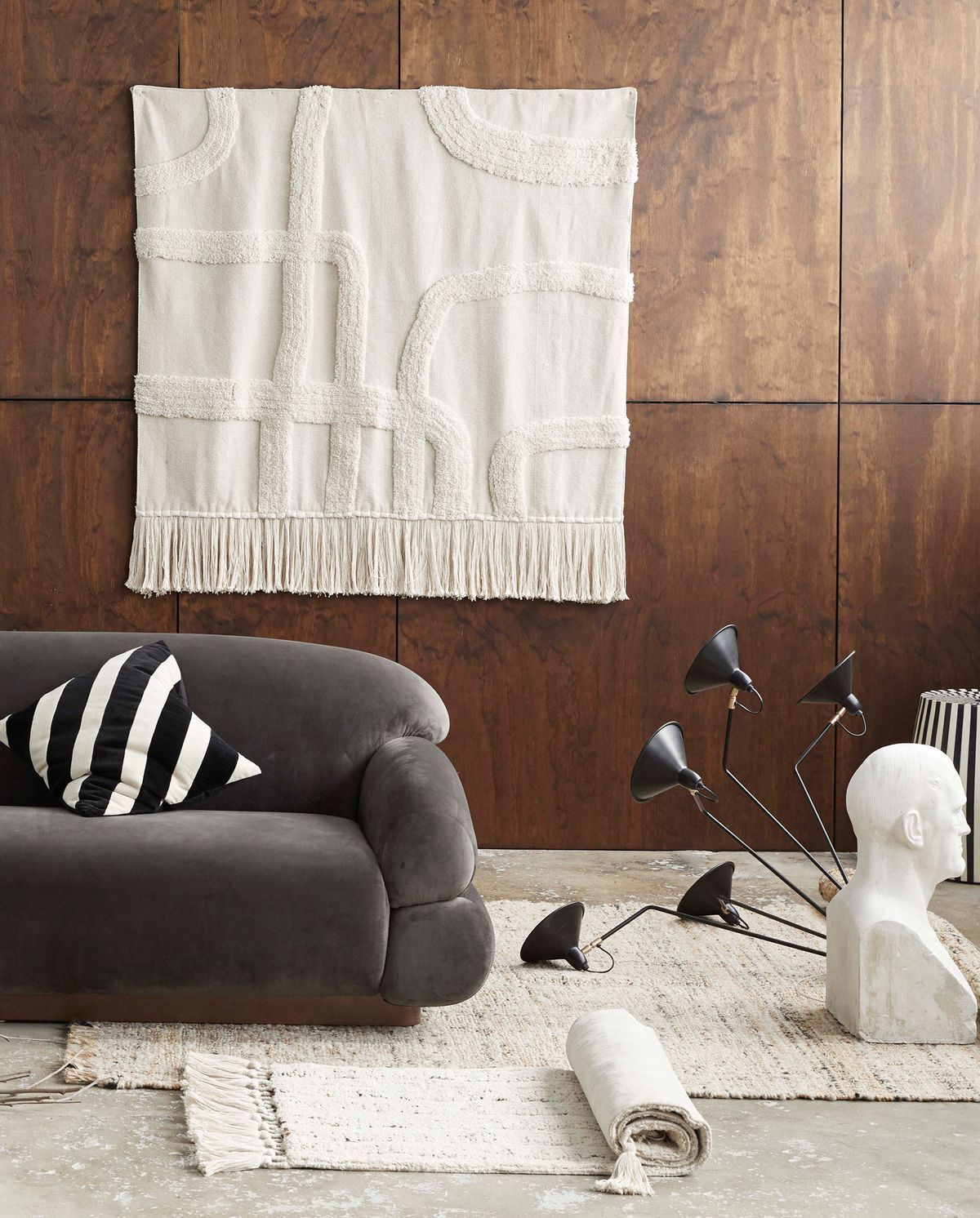 Itri wall blanket - raw white