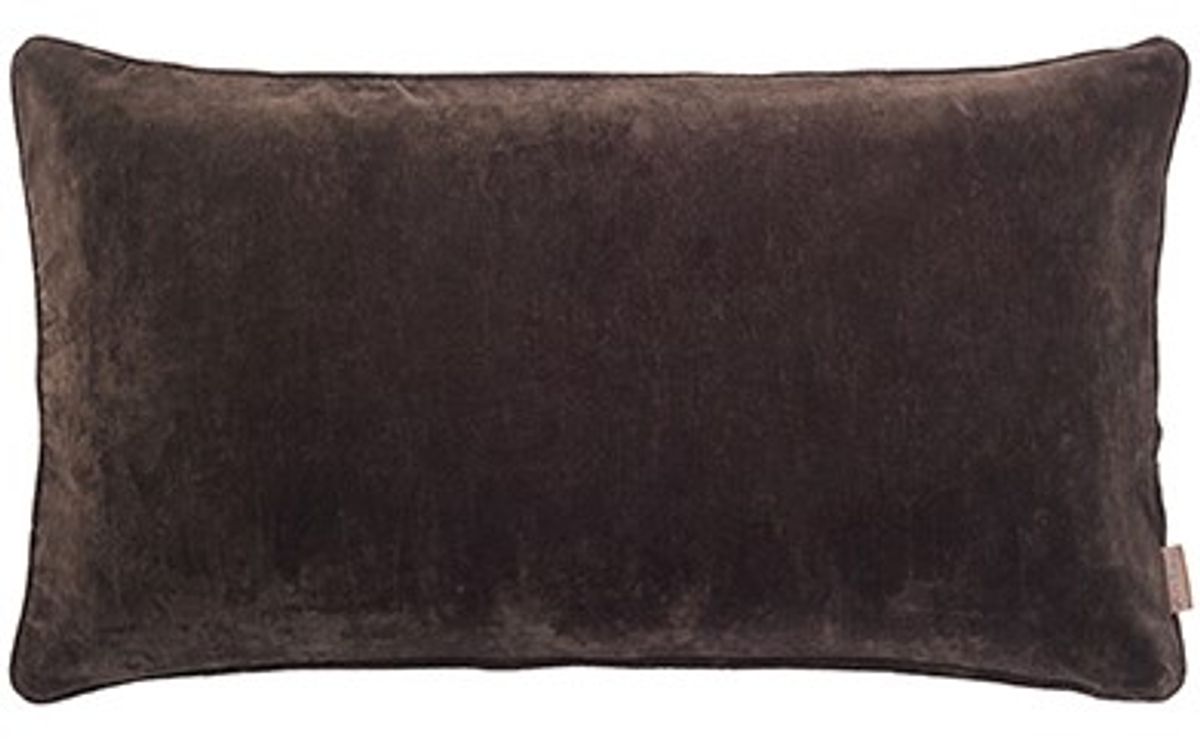 Cozy Living Velvet Soft Gable Cushion Cover - DARK CHESTNUT