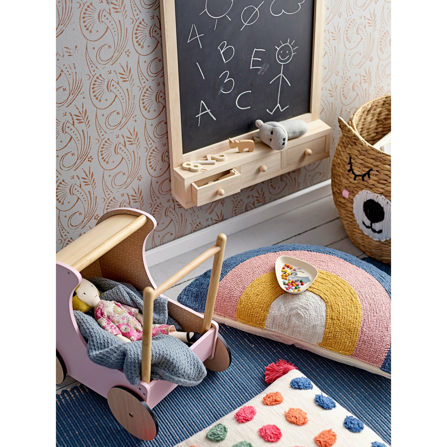 Higma Tavle, Natur, Kejsertræ - L50xH80xW10 cm - BLOOMINGVILLE MINI - DesignGaragen.dk