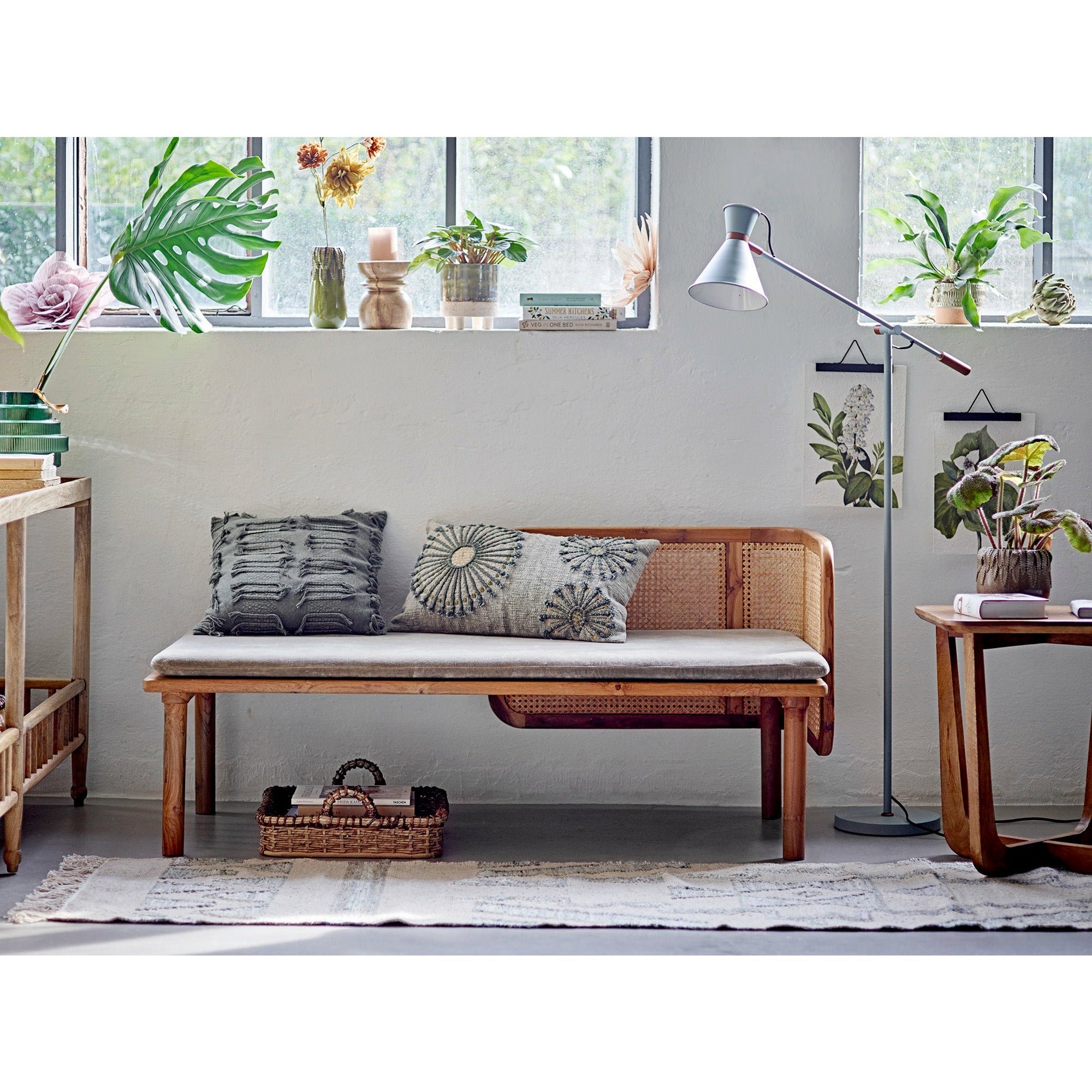 CREATIVE COLLECTION Raffi Gulv Lampe, Grøn, Metal - L90xH145xW23 cm - DesignGaragen.dk.