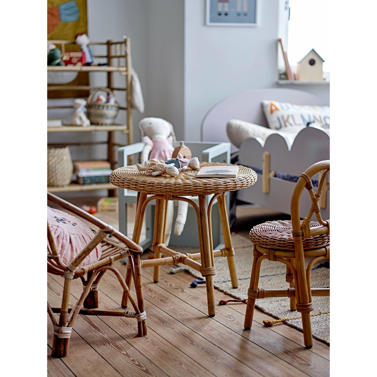 Lexi Pude, Natur, Bomuld - L60xW40 cm - BLOOMINGVILLE MINI - DesignGaragen.dk