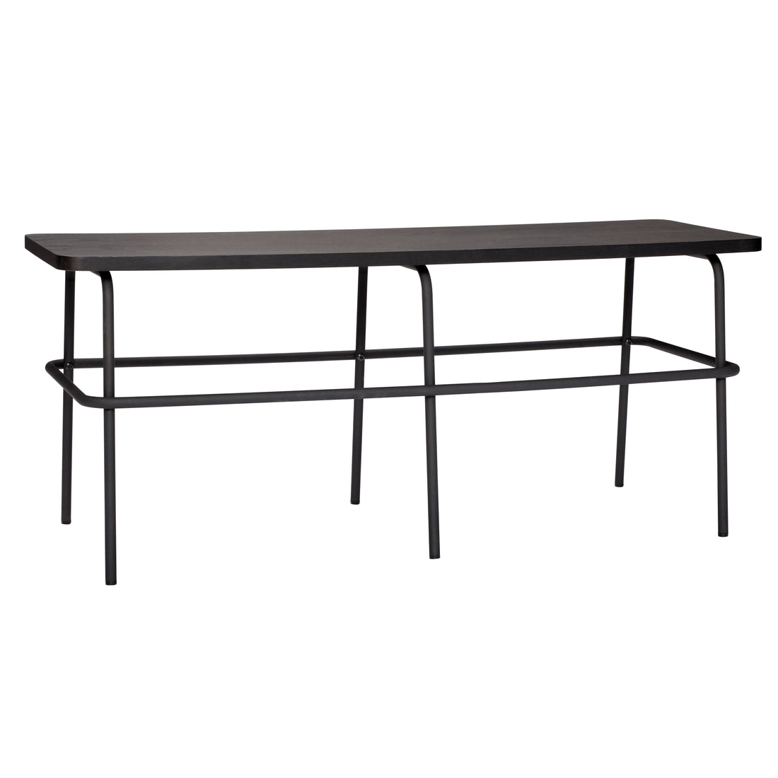 Ash bench black - 110x39xh46cm