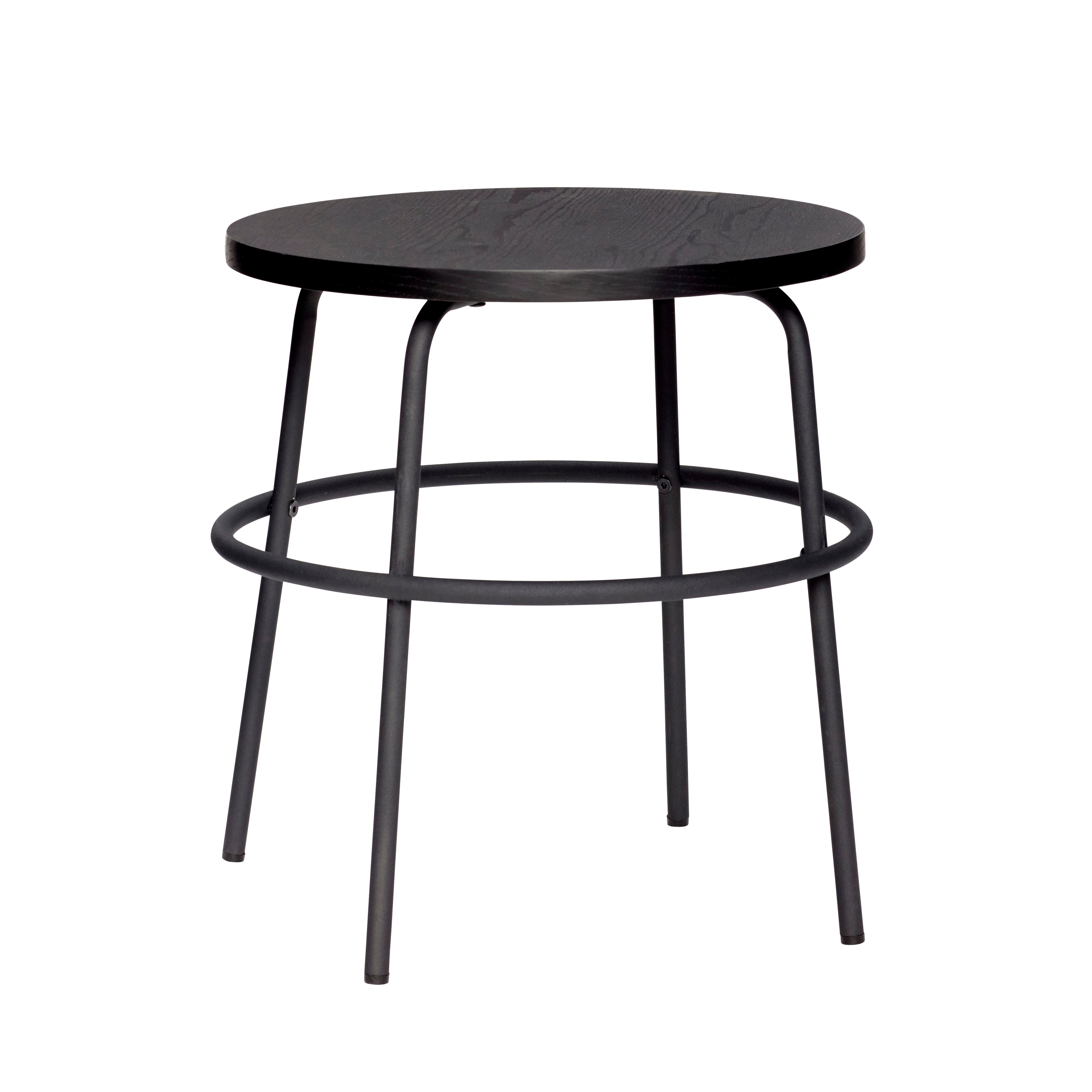 Ash side table black - Ø45XH46CM