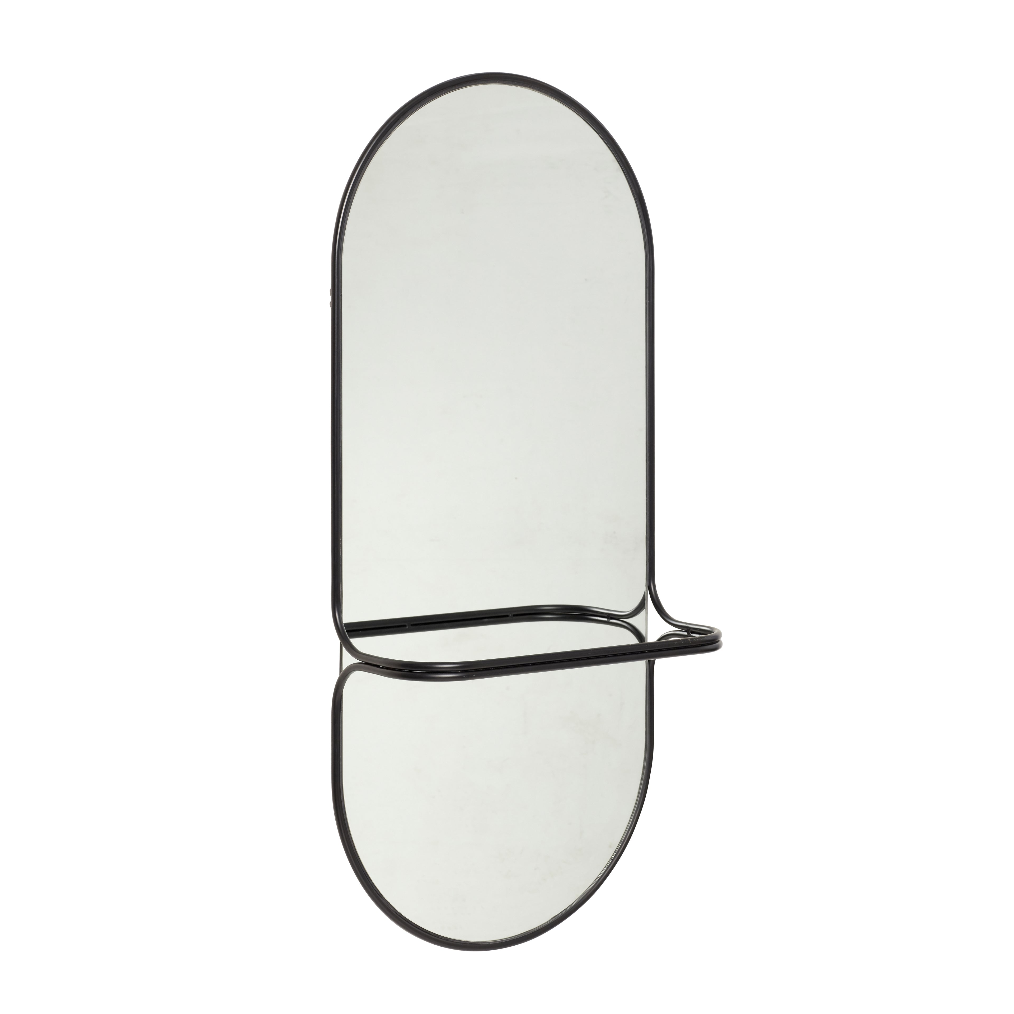 Carry wall mirror black - 46x21xh102cm
