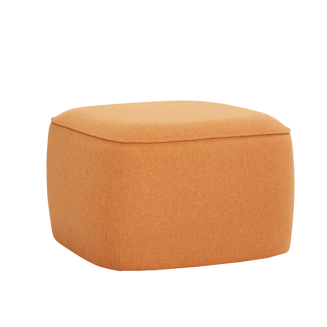 Cube puff orange - 57x57xh39cm