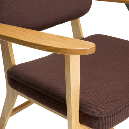 Haze Lounge chair Dark brown - 80x64xh71cm