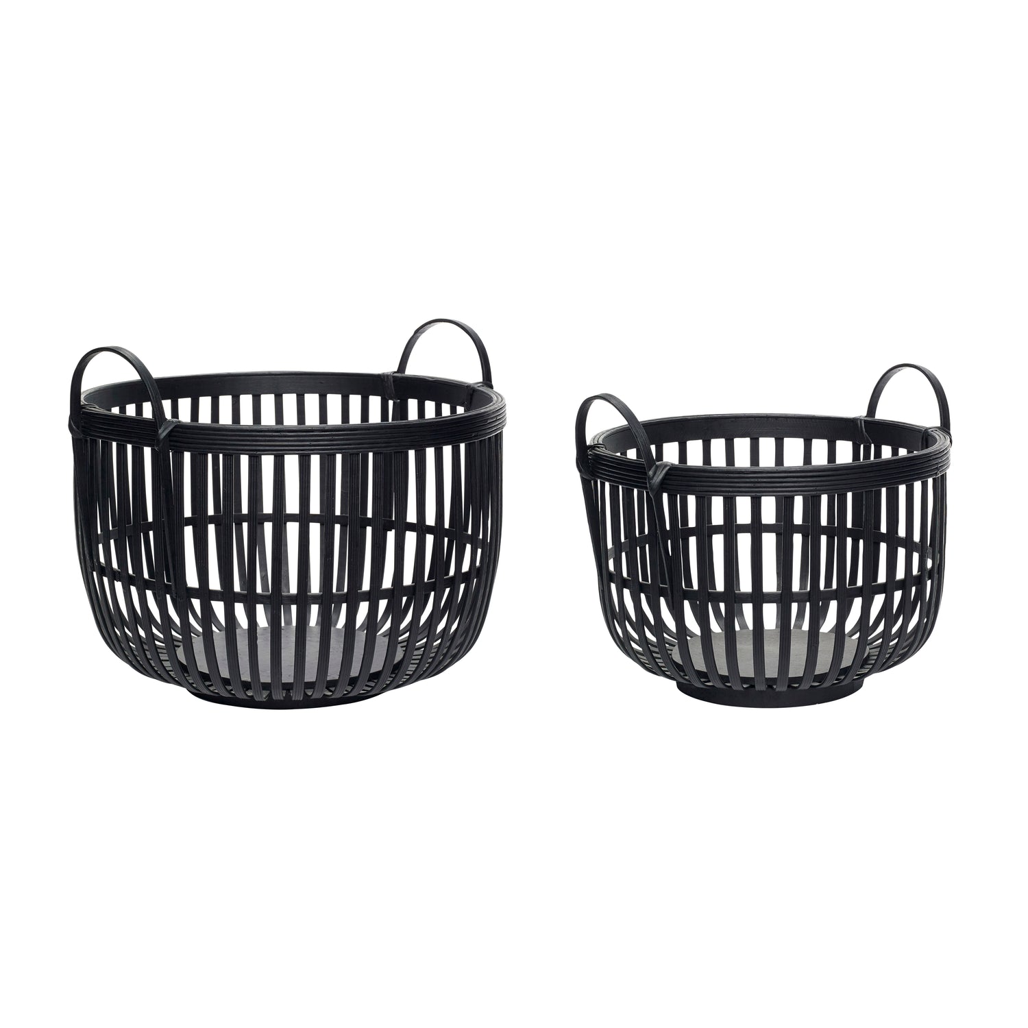 Alchemy Basket Black (set of 2) - ø30xh21, ø37xh26cm