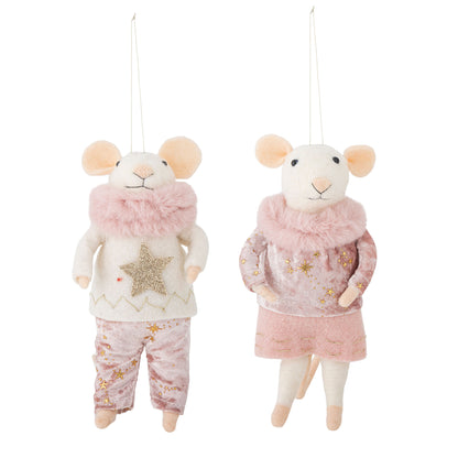 Bloomingville Peo Ornament, Rosa, Wool