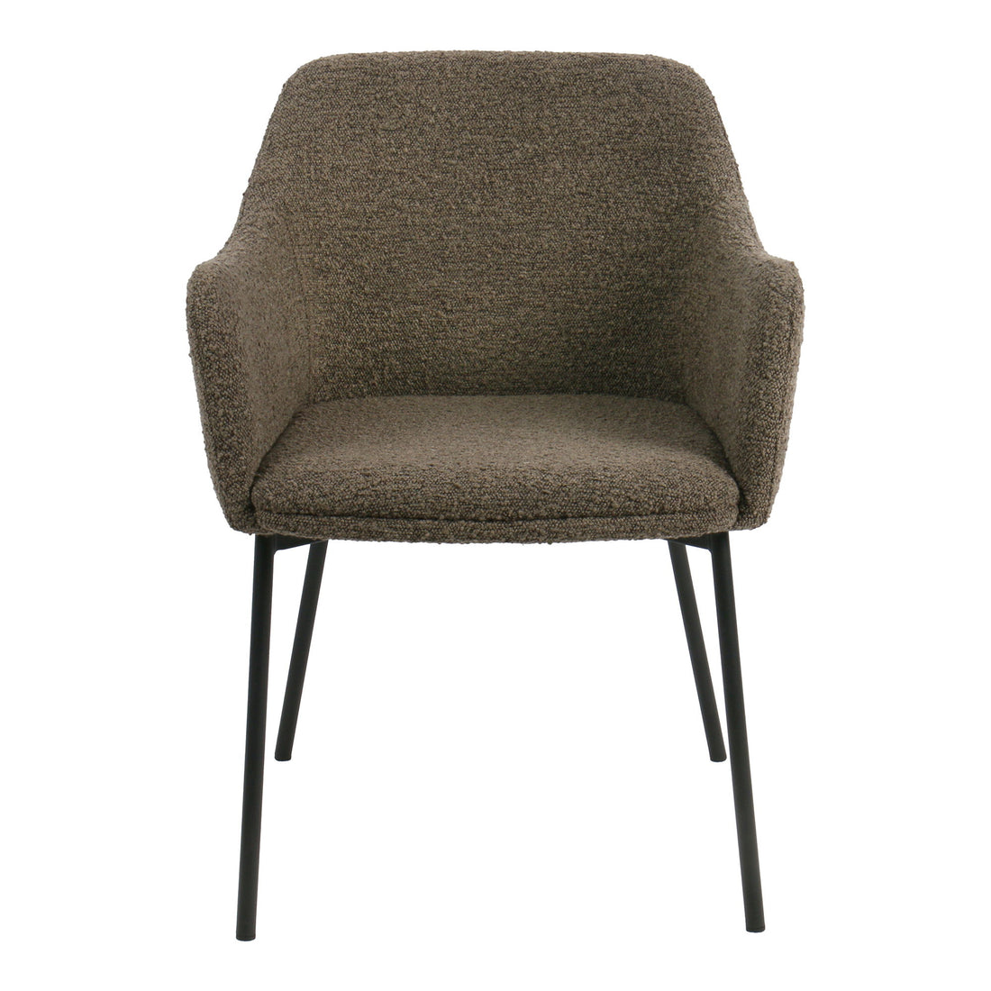 Melilla Dining Table Chair - Dining Table Chair, Bouclé, Brown, Black Ben HN1064