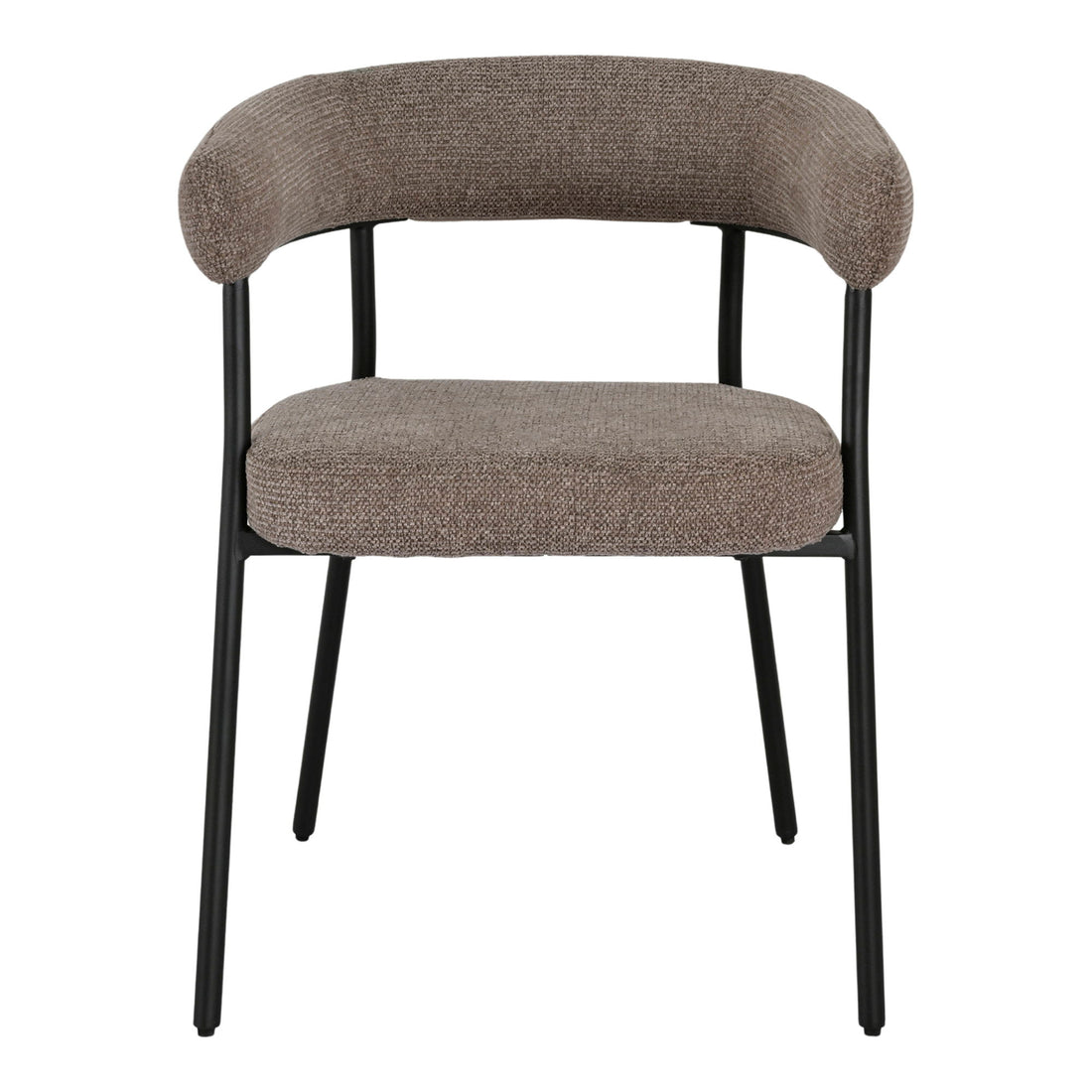 Trivio dining table chair - dining table chair, brown, black legs HN1314