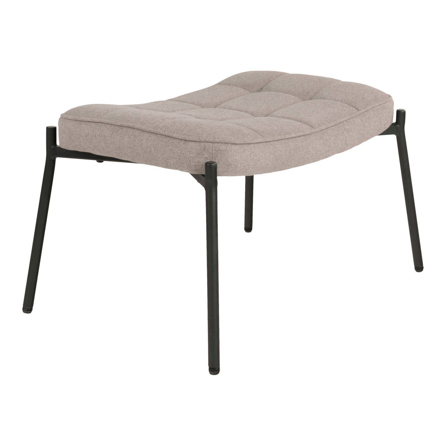 Glasgow set - Lounge chair and footstool, stone HN1231