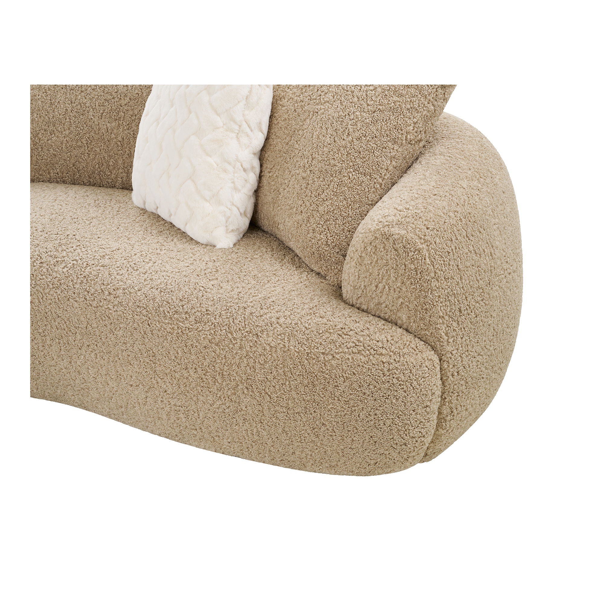 Dali Sofa - Sofa with 4 cushions, light brown