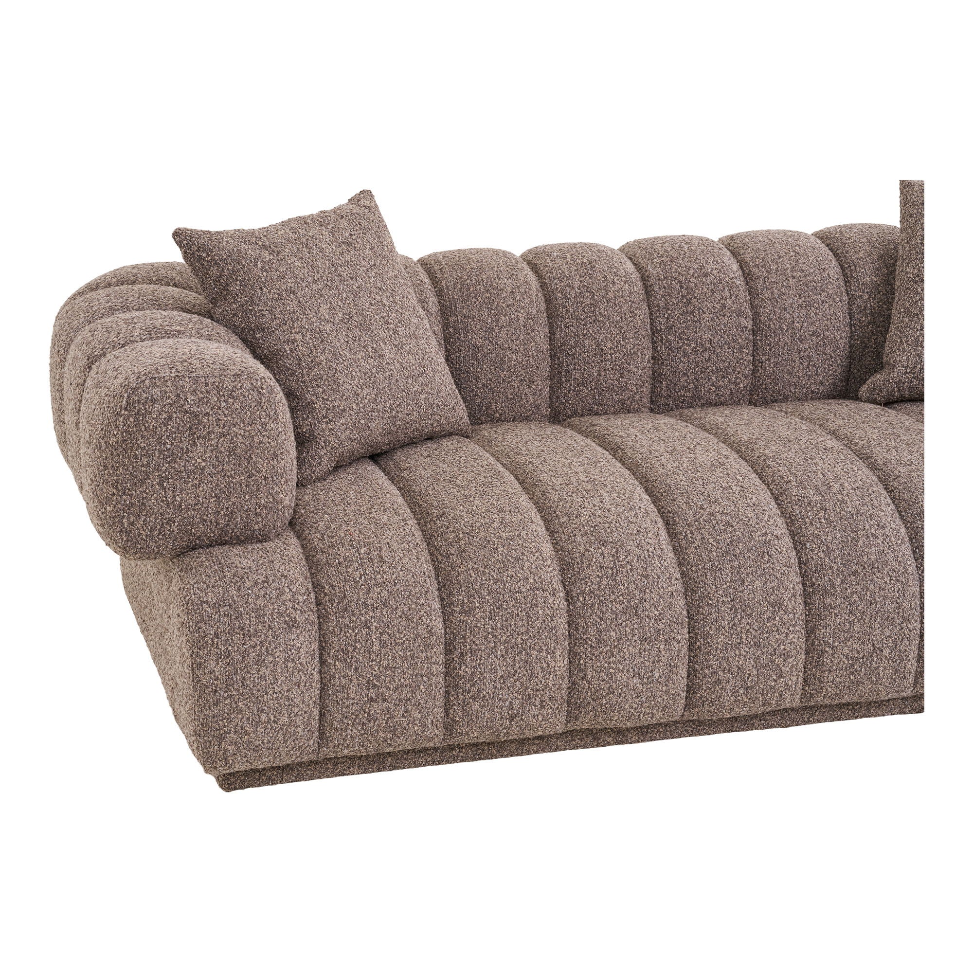 Sofa with 2 pillows, brown, HN1296