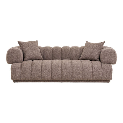 Sofa with 2 pillows, brown, HN1296
