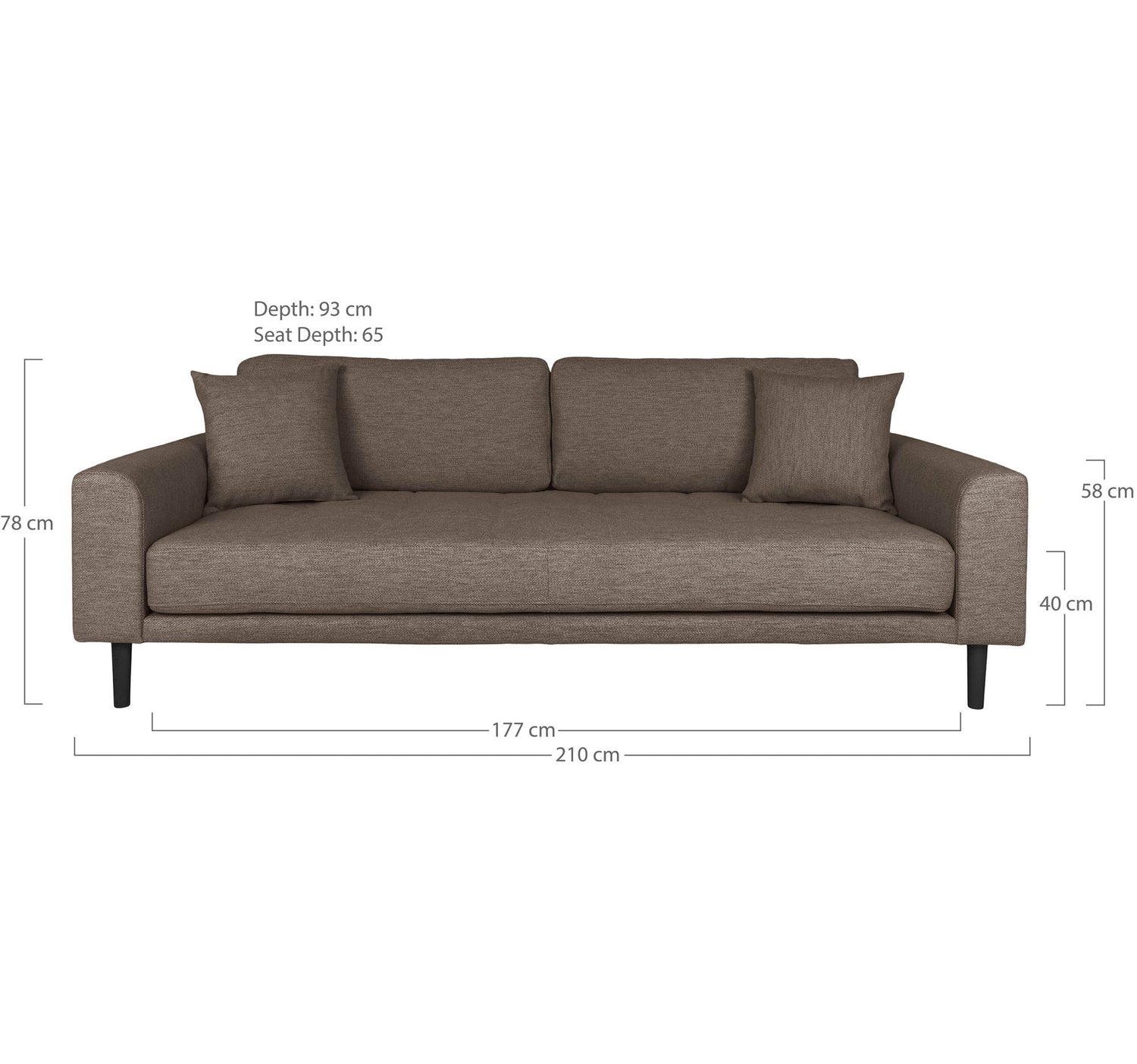 Lido 3 Person Sofa - 3 Person Sofa