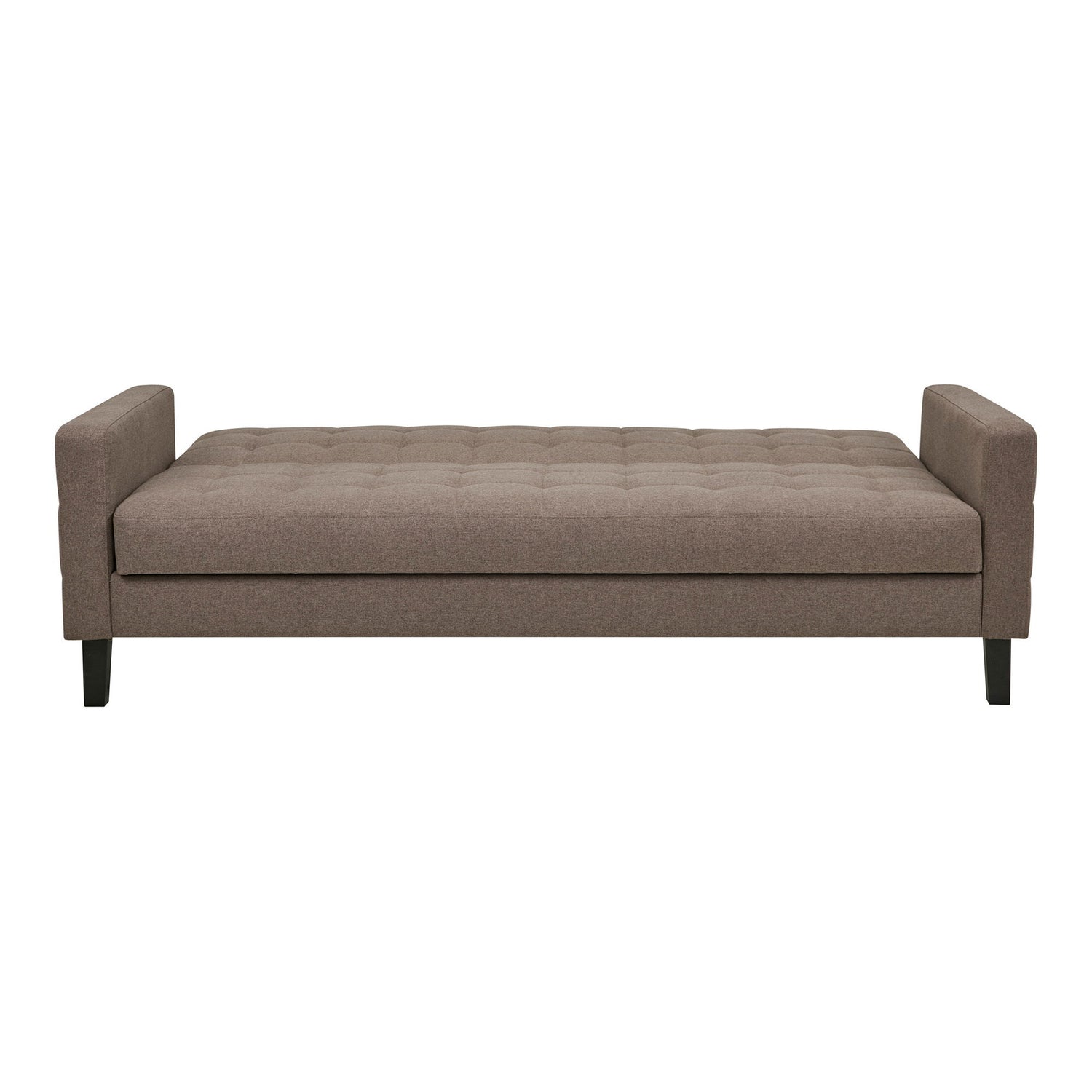 Milton sofa bed - sofa bed with storage, brown, black legs HN1089