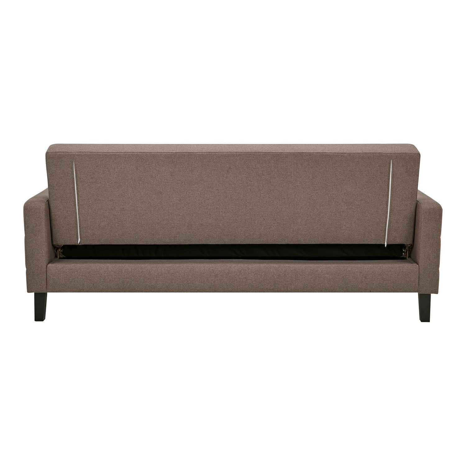 Milton sofa bed - sofa bed with storage, brown, black legs HN1089