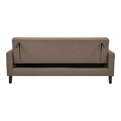 Milton sofa bed - sofa bed with storage, brown, black legs HN1089