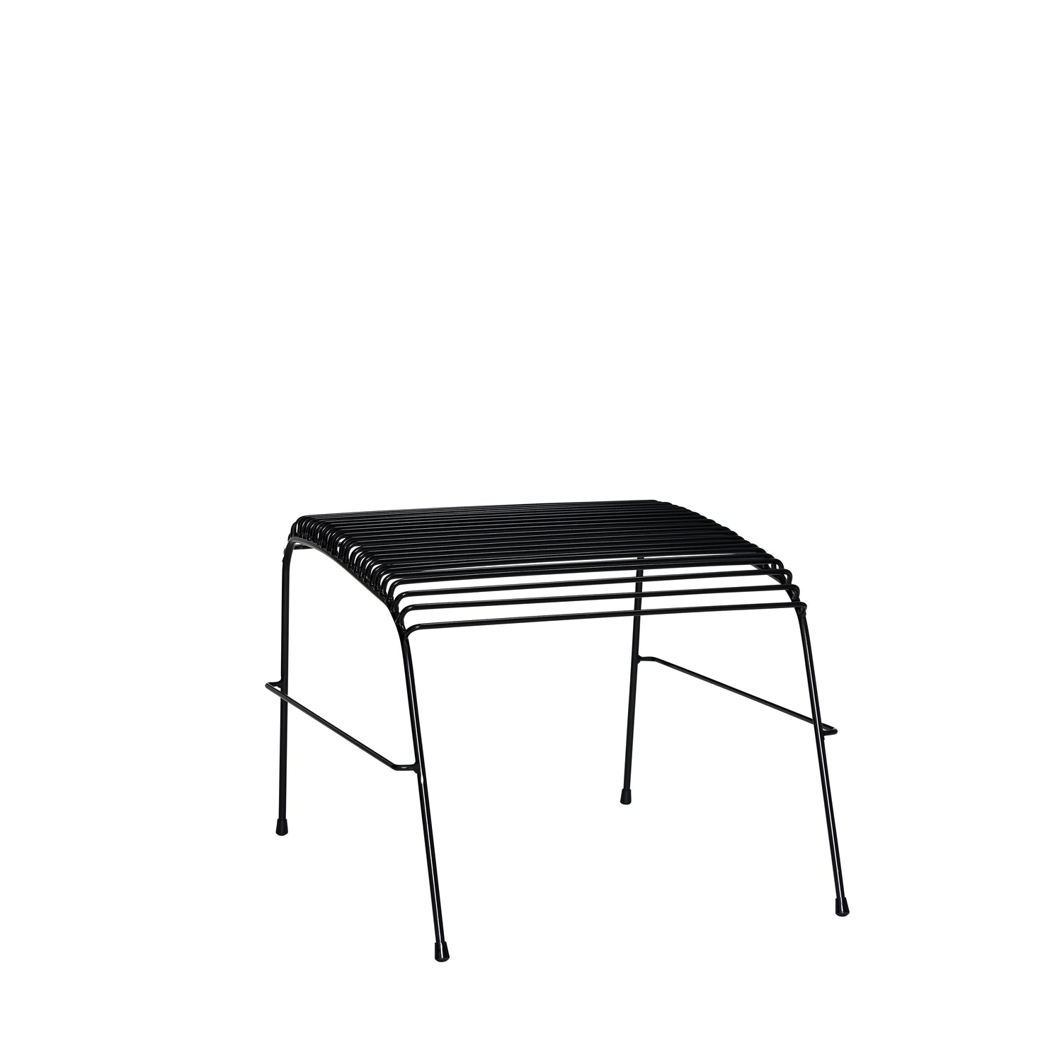 String Footstool Black - 52x52xh42cm