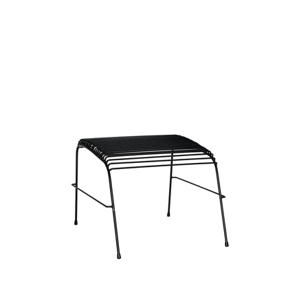 String Footstool Black - 52x52xh42cm