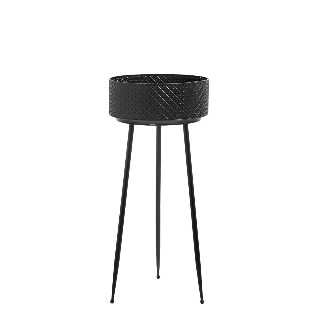 Nordal - Metal planter INDIAN M black - Nordal - DesignGaragen.dk