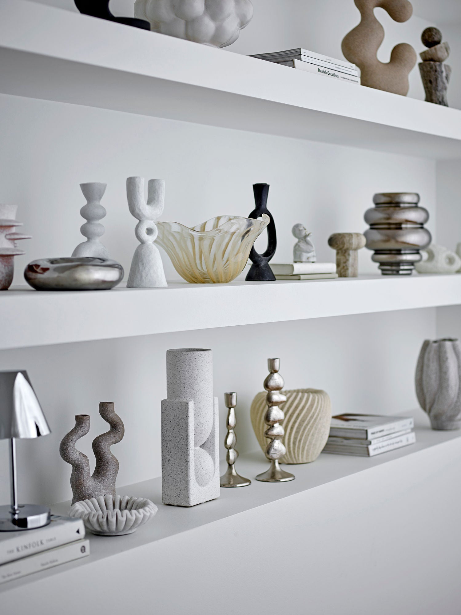 Bloomingville Salome Vase, White, Stoneware