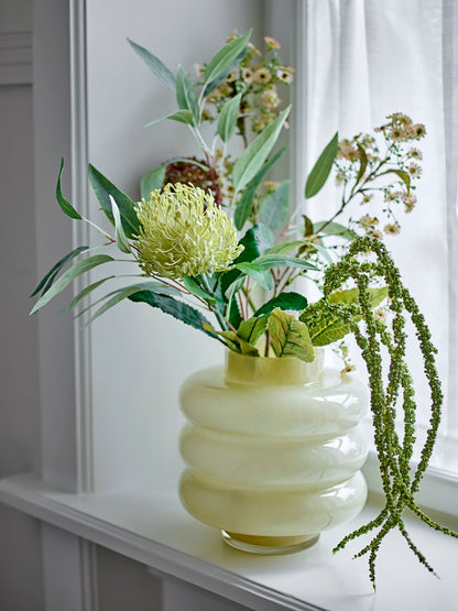Bloomingville Sahara Vase, Yellow, Glass