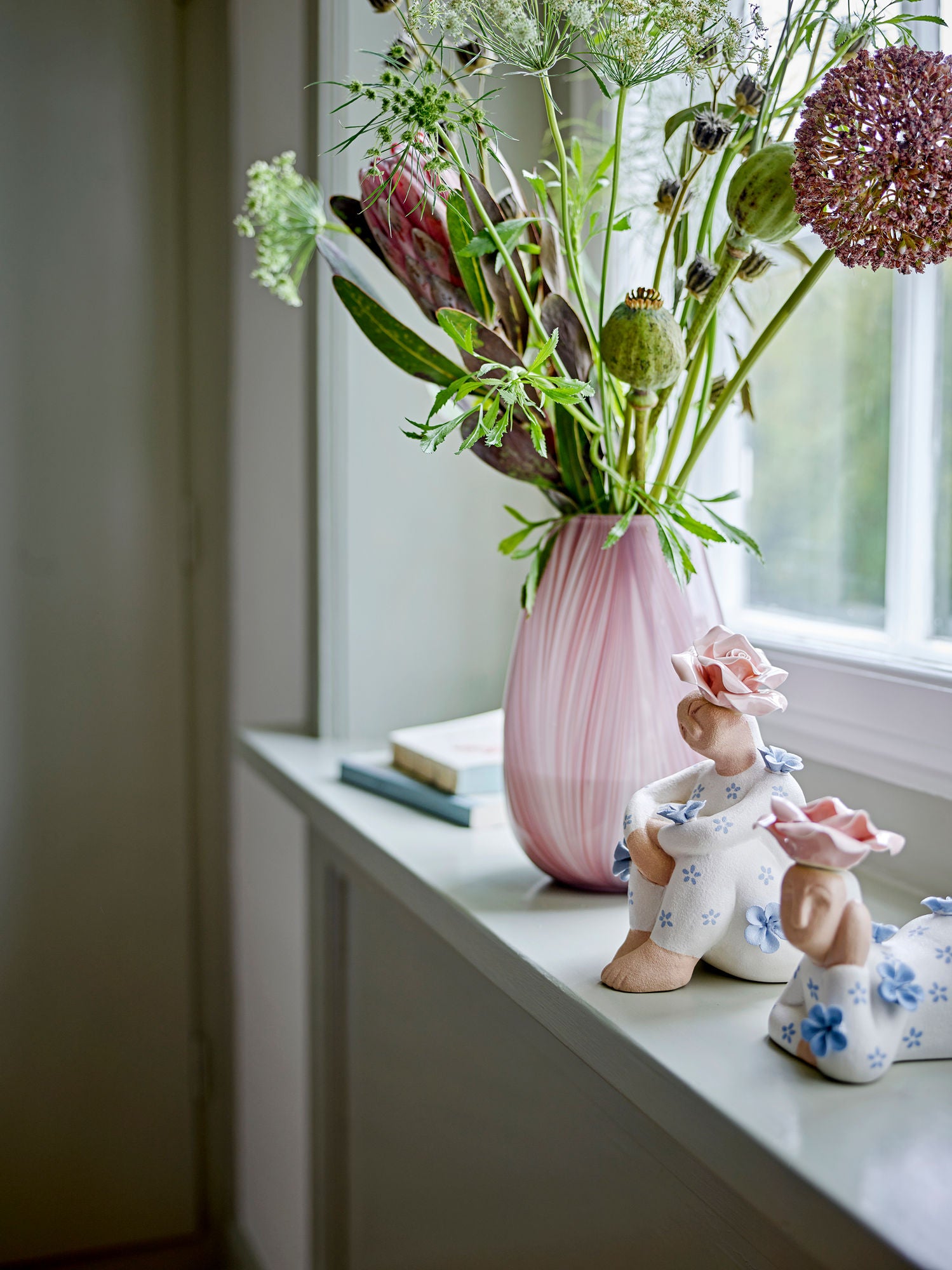 Bloomingville Floriella Deko, Blue, Stoneware