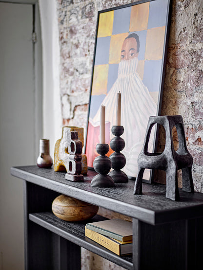 Bloomingville Kipp Candlestick, Black, Guy