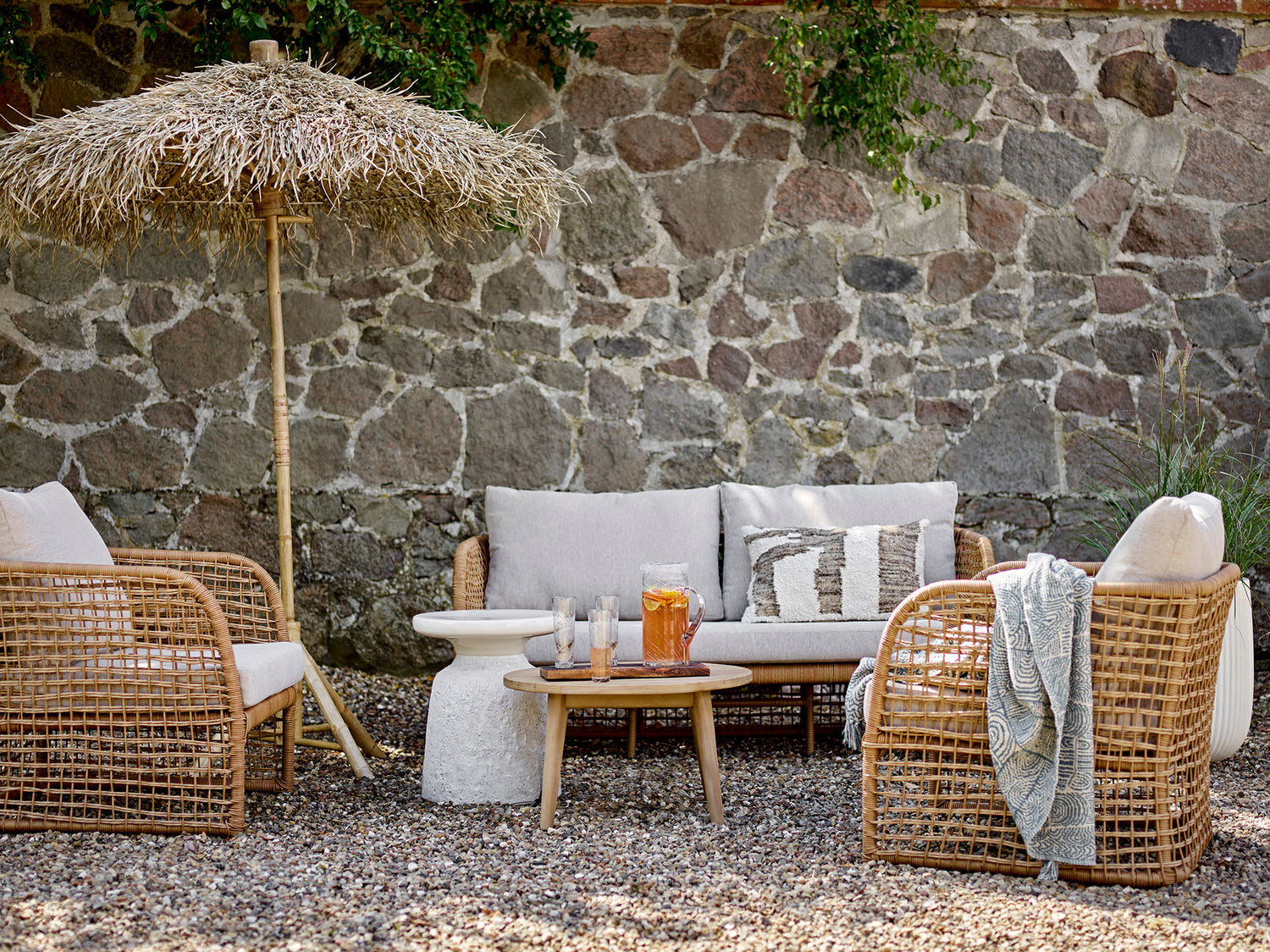 Bloomingville Penzano Sofa, Nature, Polyrattan