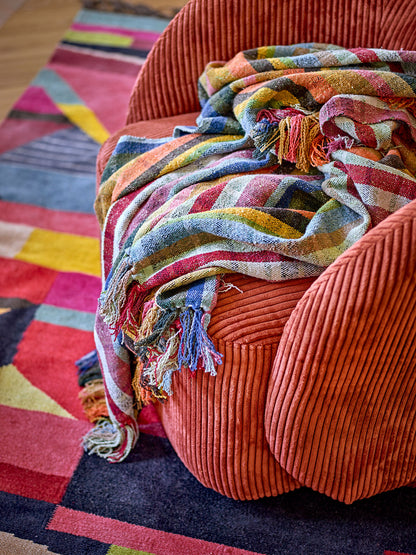 Bloomingville Loggia blanket, red, cotton