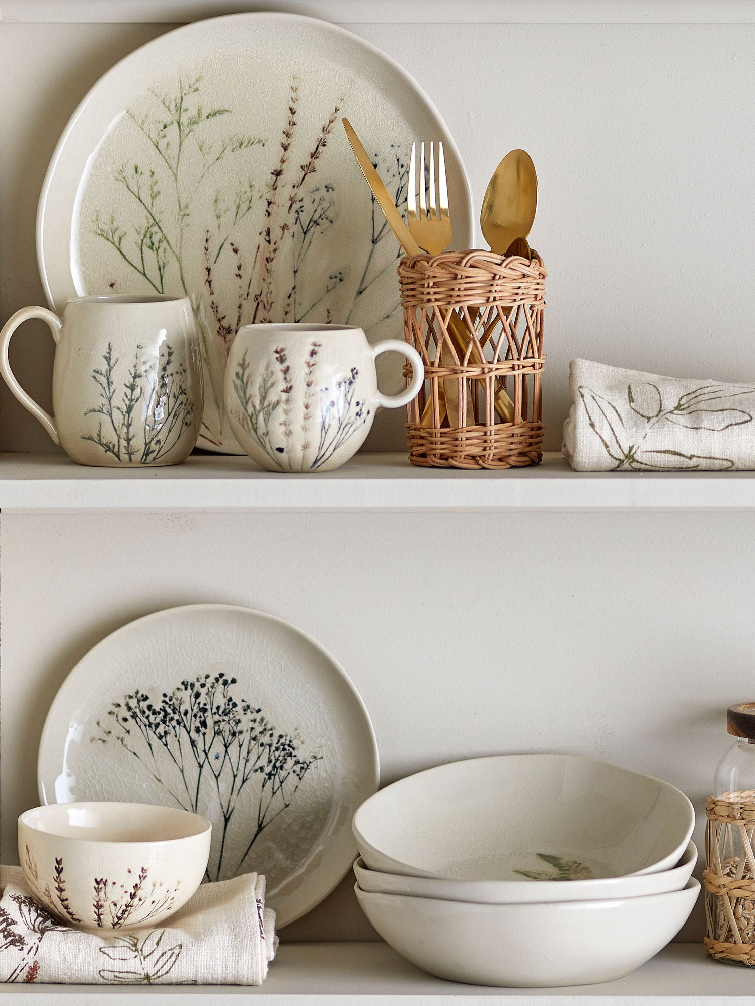 Bloomingville Bea breakfast set, nature, stoneware