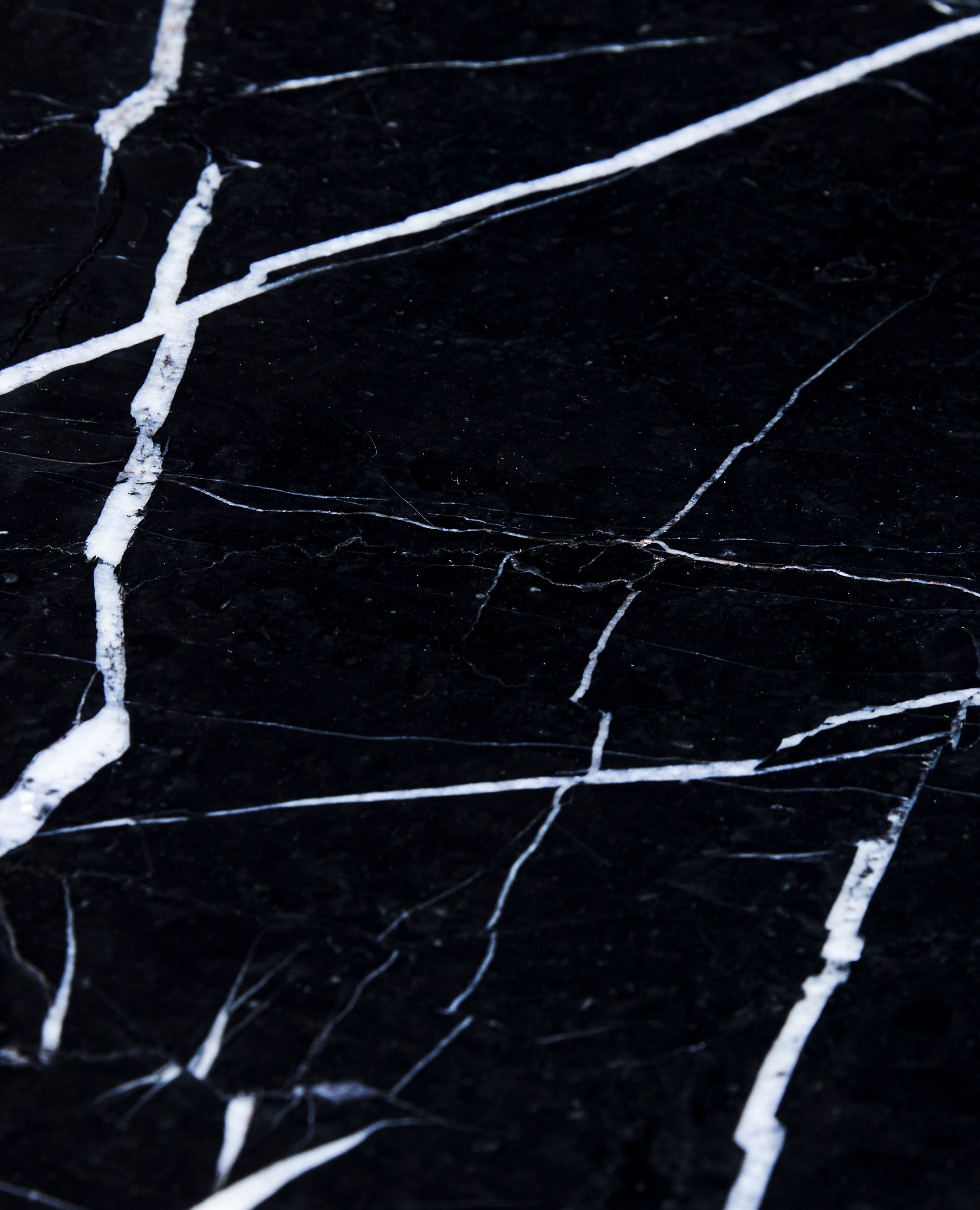 Raw side table black/nature - 60x40xh42cm