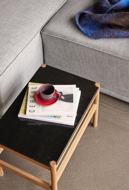 Raw Side Table Black/Natural - 60x40xh42cm