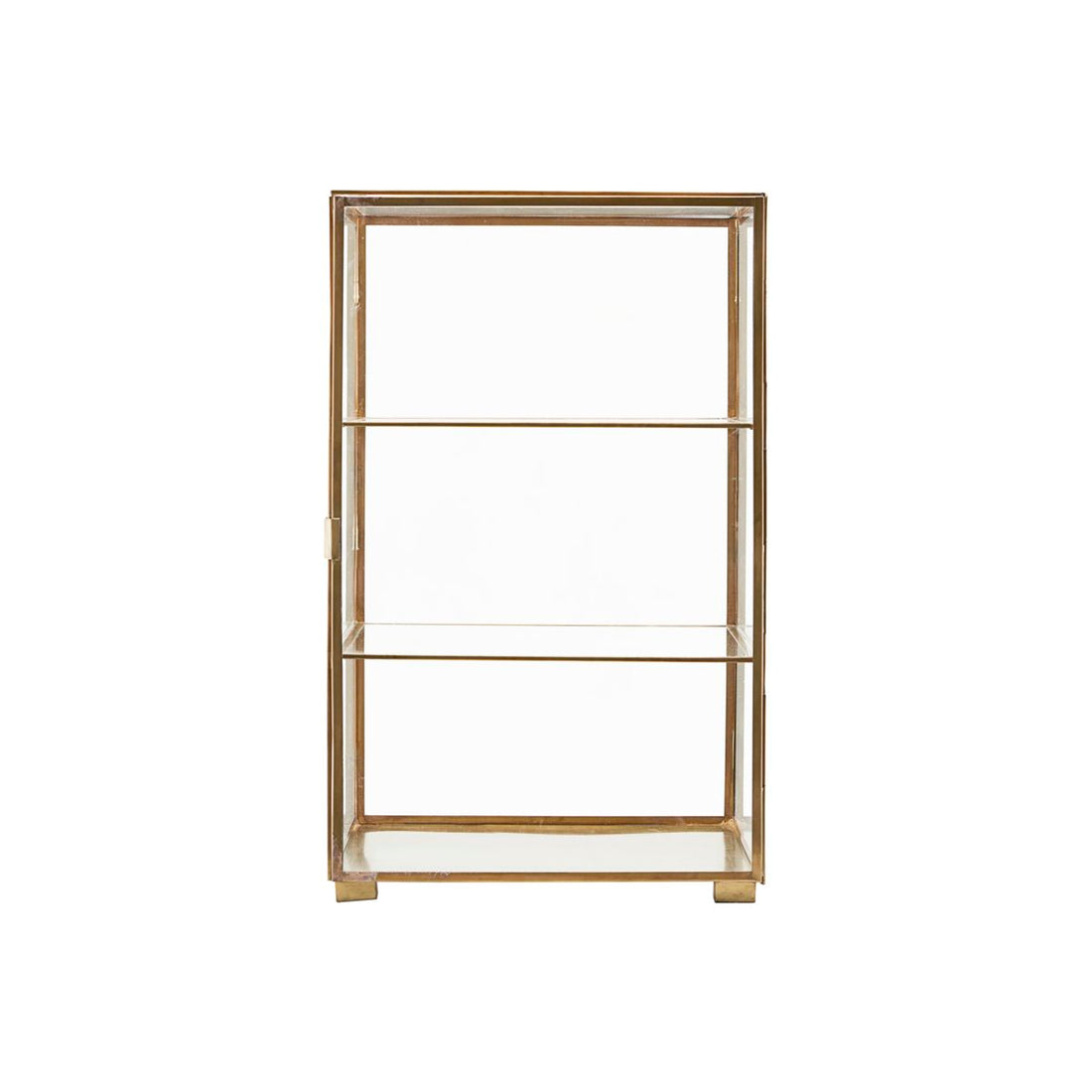 House Doctor - display cabinet, glass, brass - l: 35 cm, w: 35 cm, h: 56.5 cm