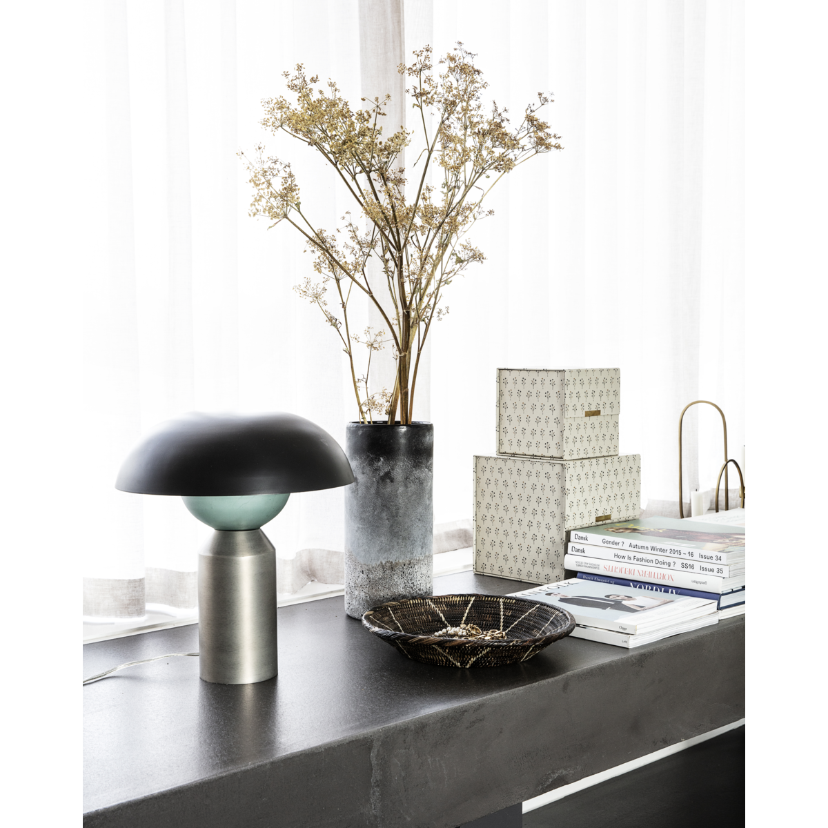 Table lamp, Hdlittle Fellow, Black; Silver