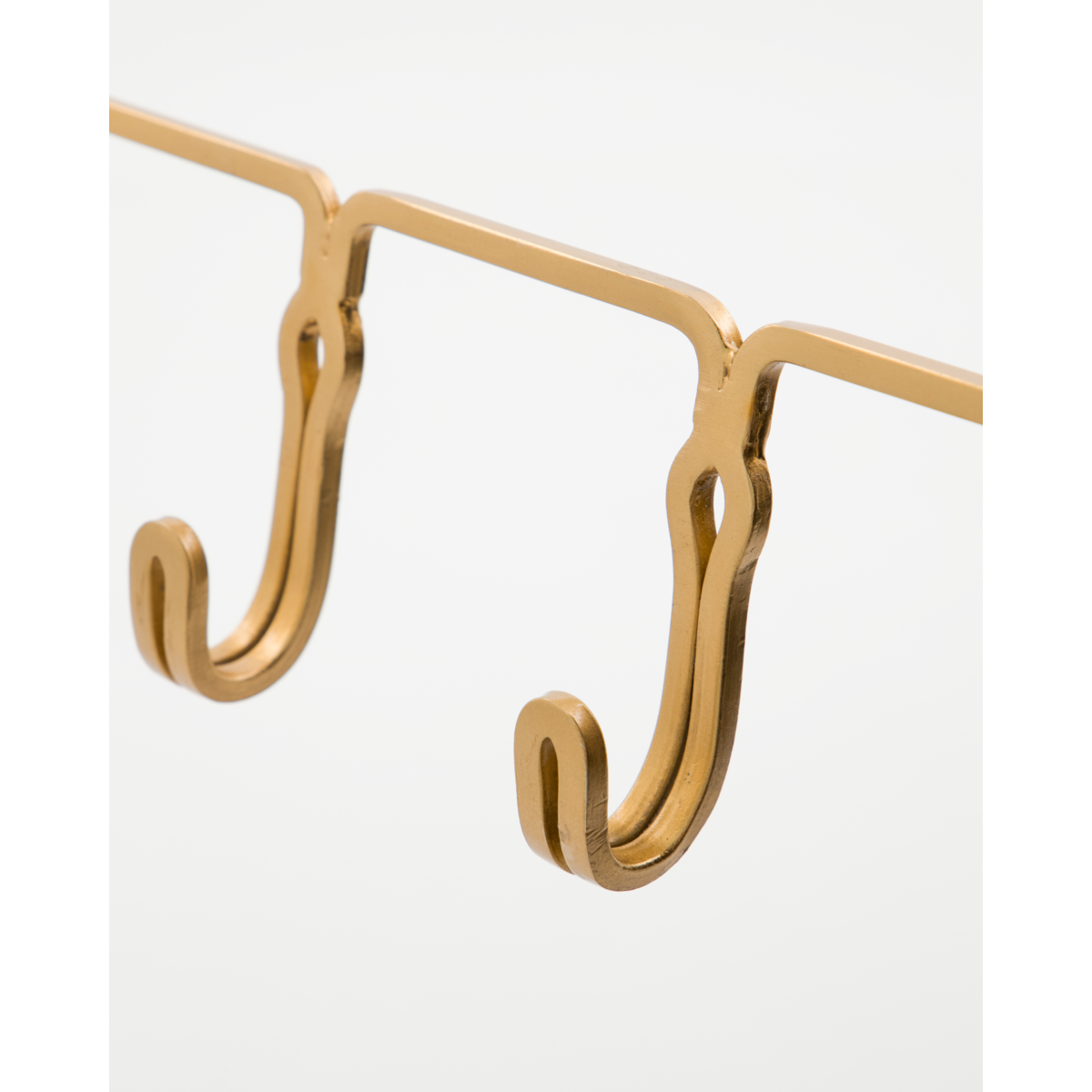 Hooks, Hyrea, Brass Finish