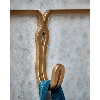 Hooks, Hyrea, Brass Finish