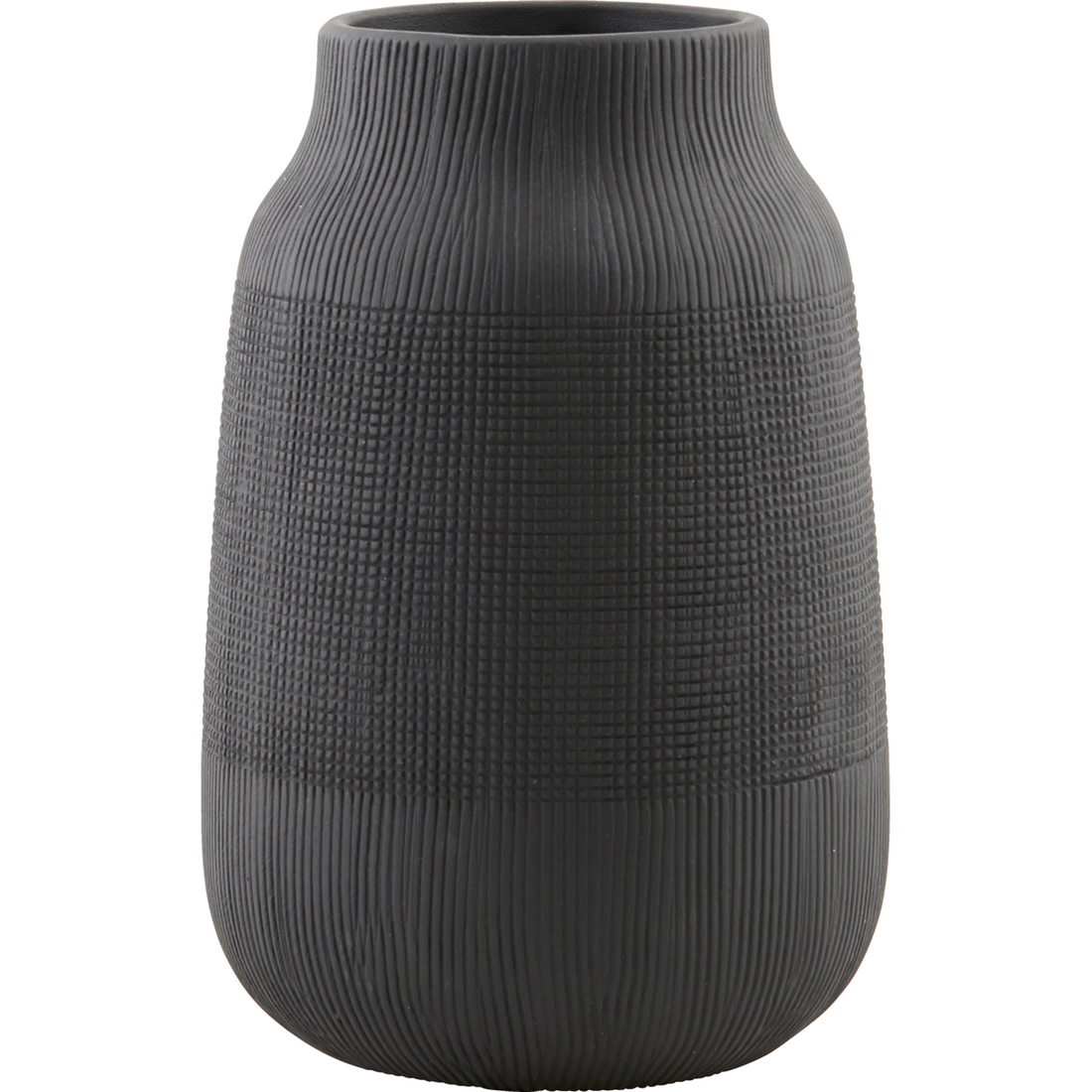Vase, hdgroove, black