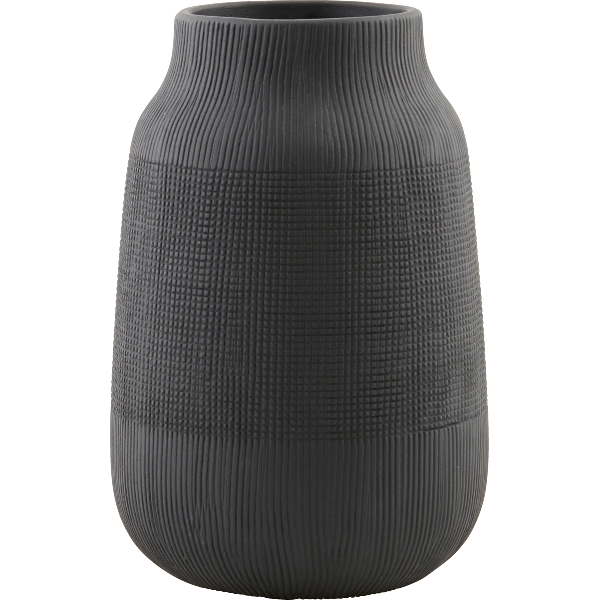 Vase, hdgroove, black