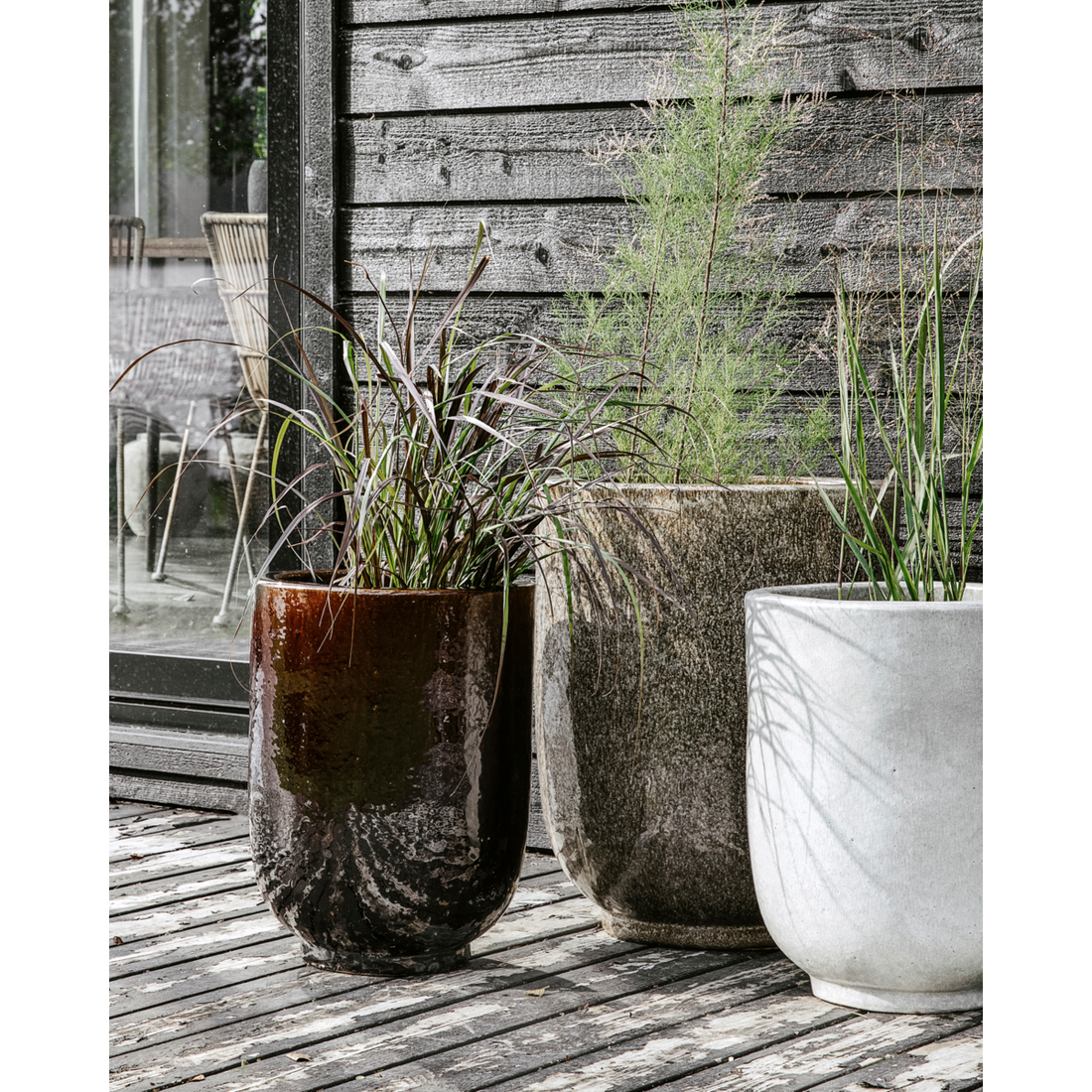 Herbal pot, HDPHO, dark brown