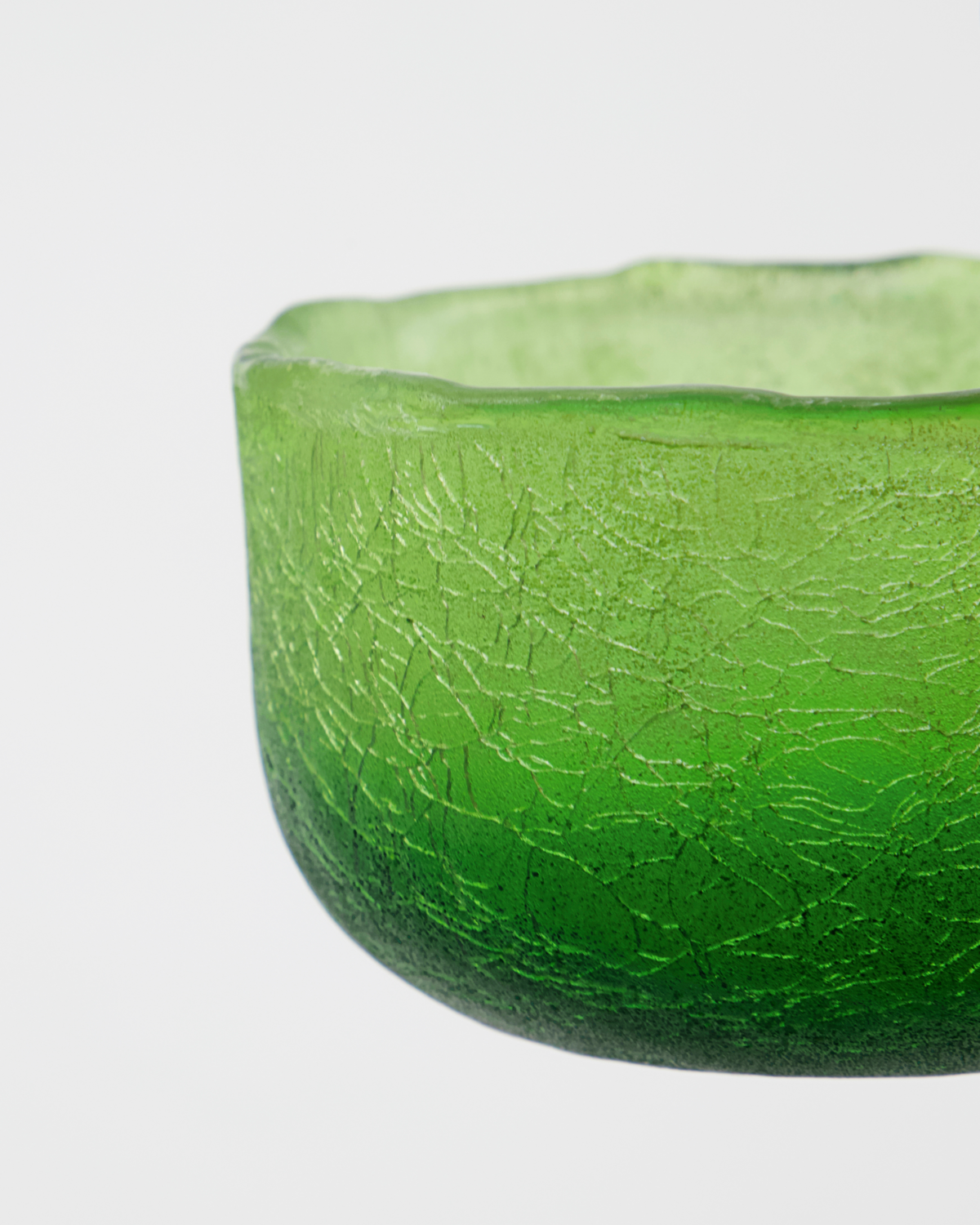 Tealight holder, HDCrackle, Green