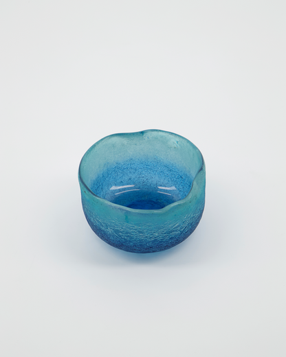 Tealight holder, HDCrackle, Blue