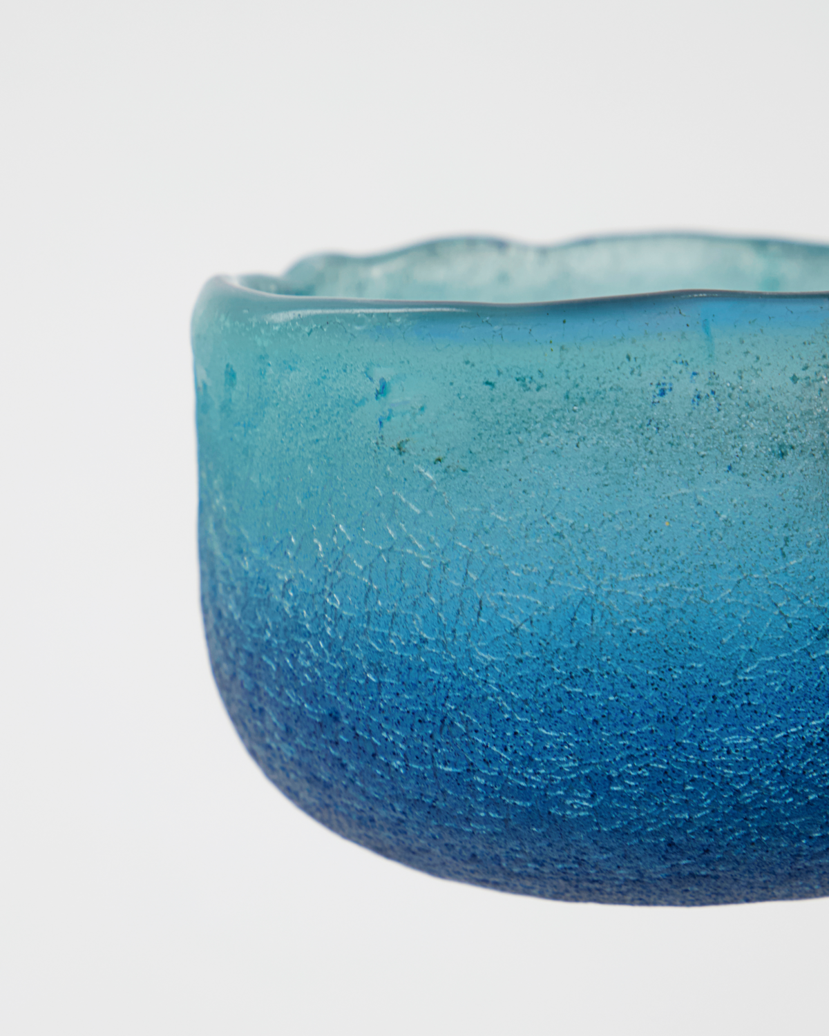 Tealight holder, HDCrackle, Blue