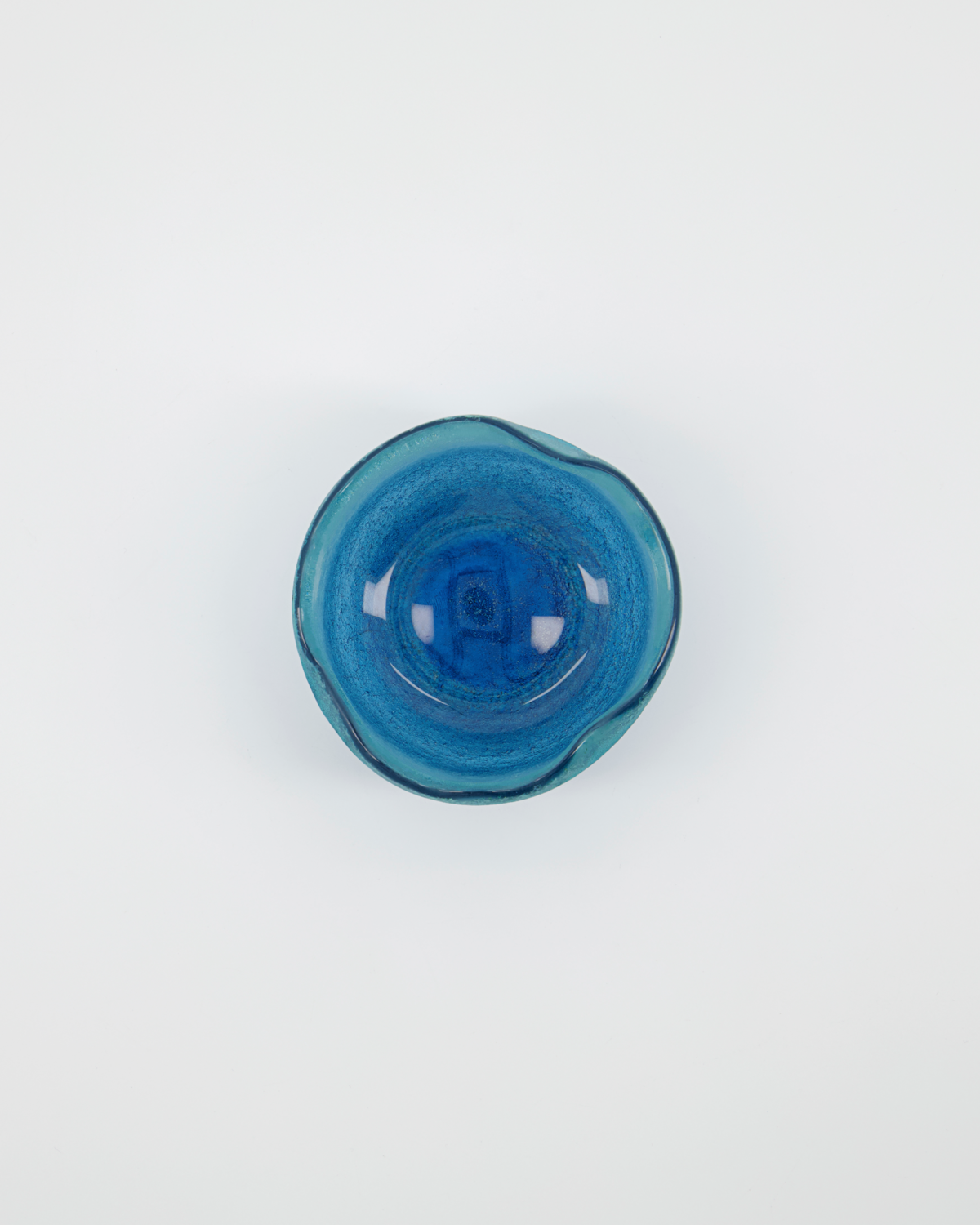 Tealight holder, HDCrackle, Blue