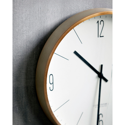 House Doctor - Wall Clock, HDClock Couture, White; Gold